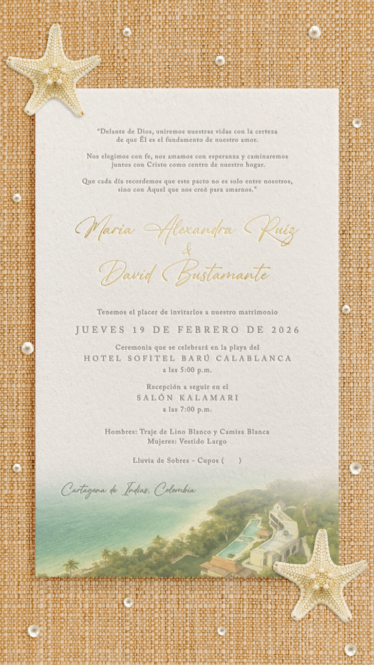 Tarjeta virtual David y Mary